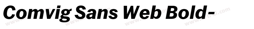 Comvig Sans Web Bold字体转换 Comvig Sans Web Bold字体转换